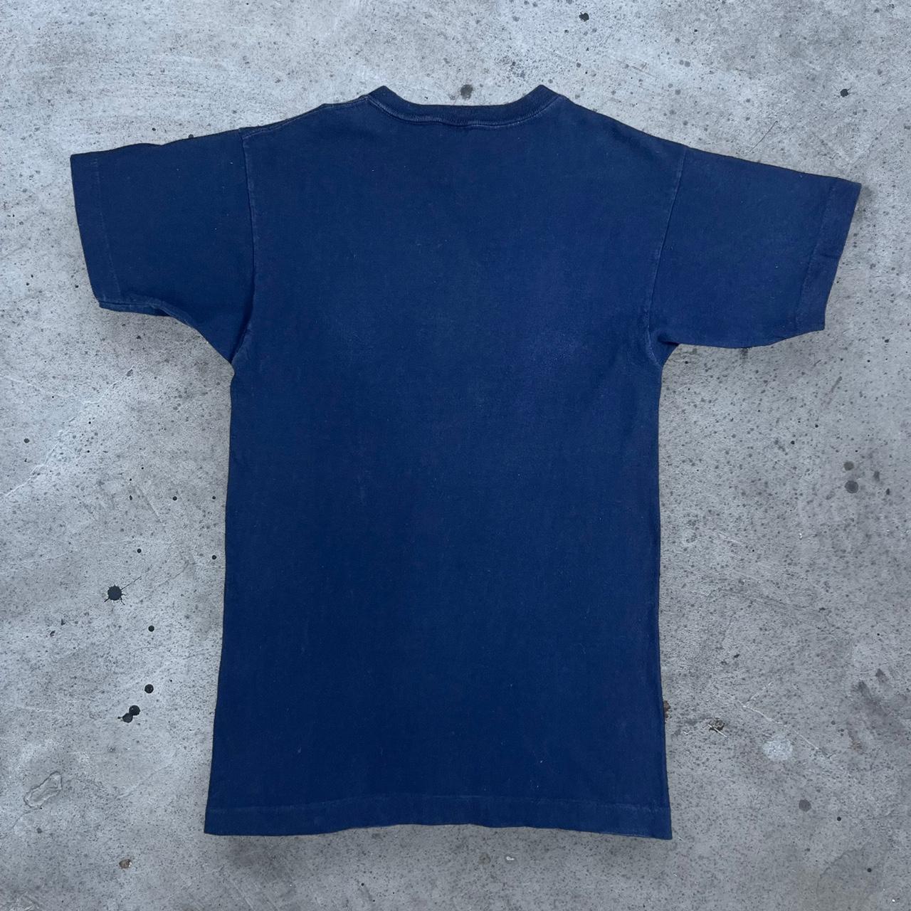 Vintage champion blue bar t shirt