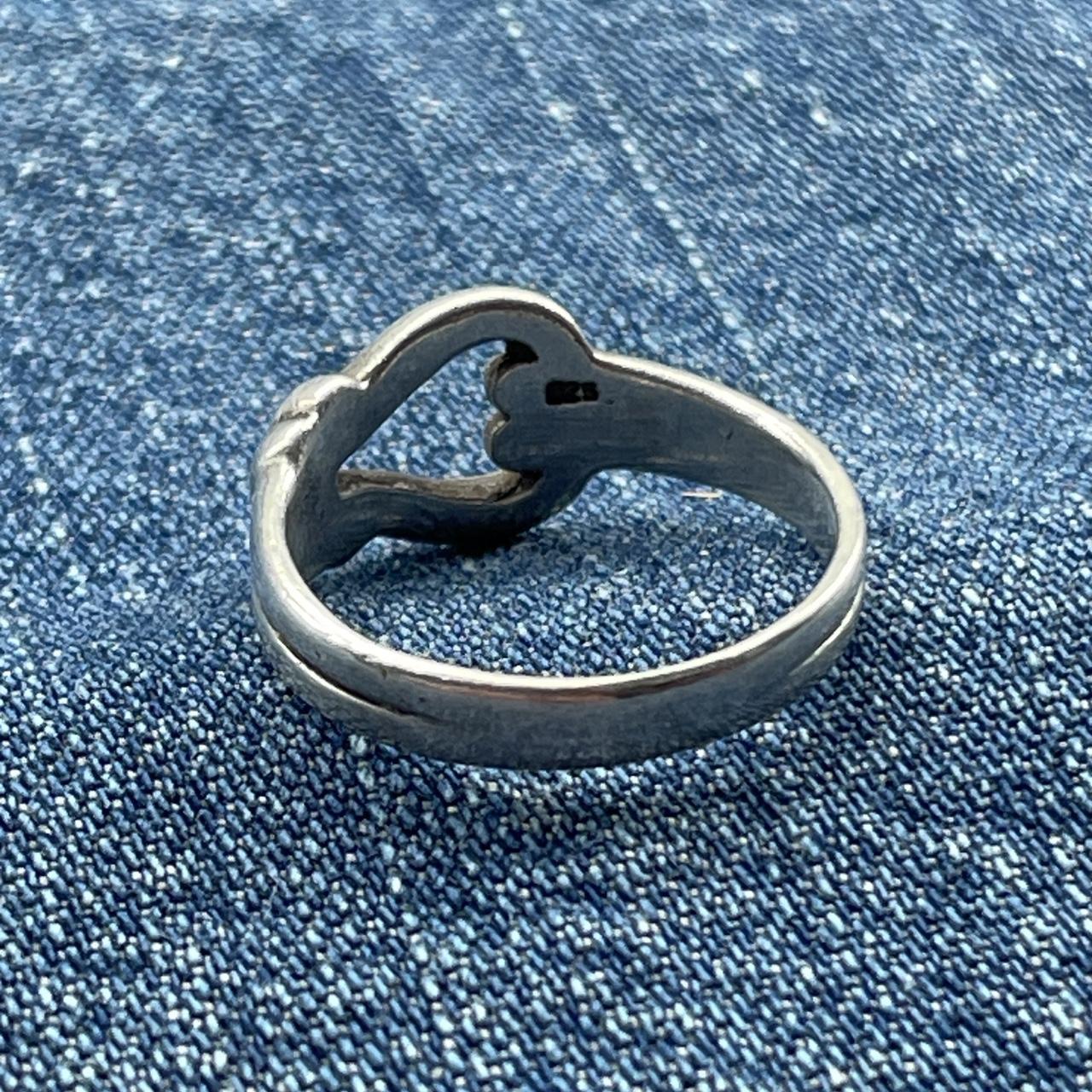 Vintage Sterling silver knot style ring