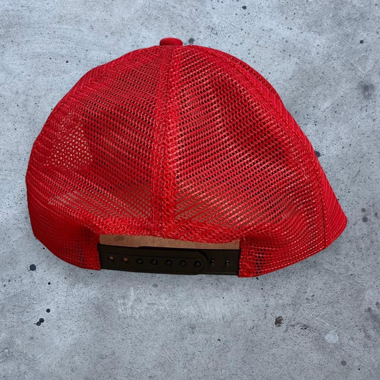 Vintage red trucker cap