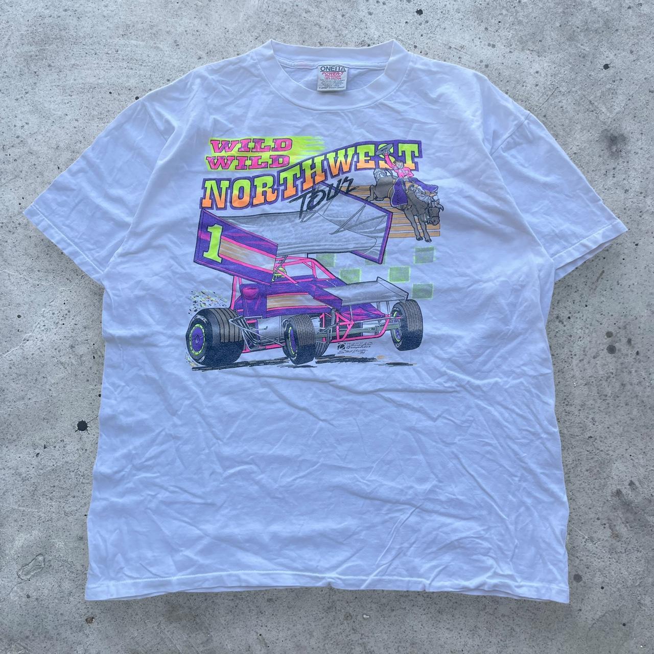 Vintage hot rod drag racing t shirt