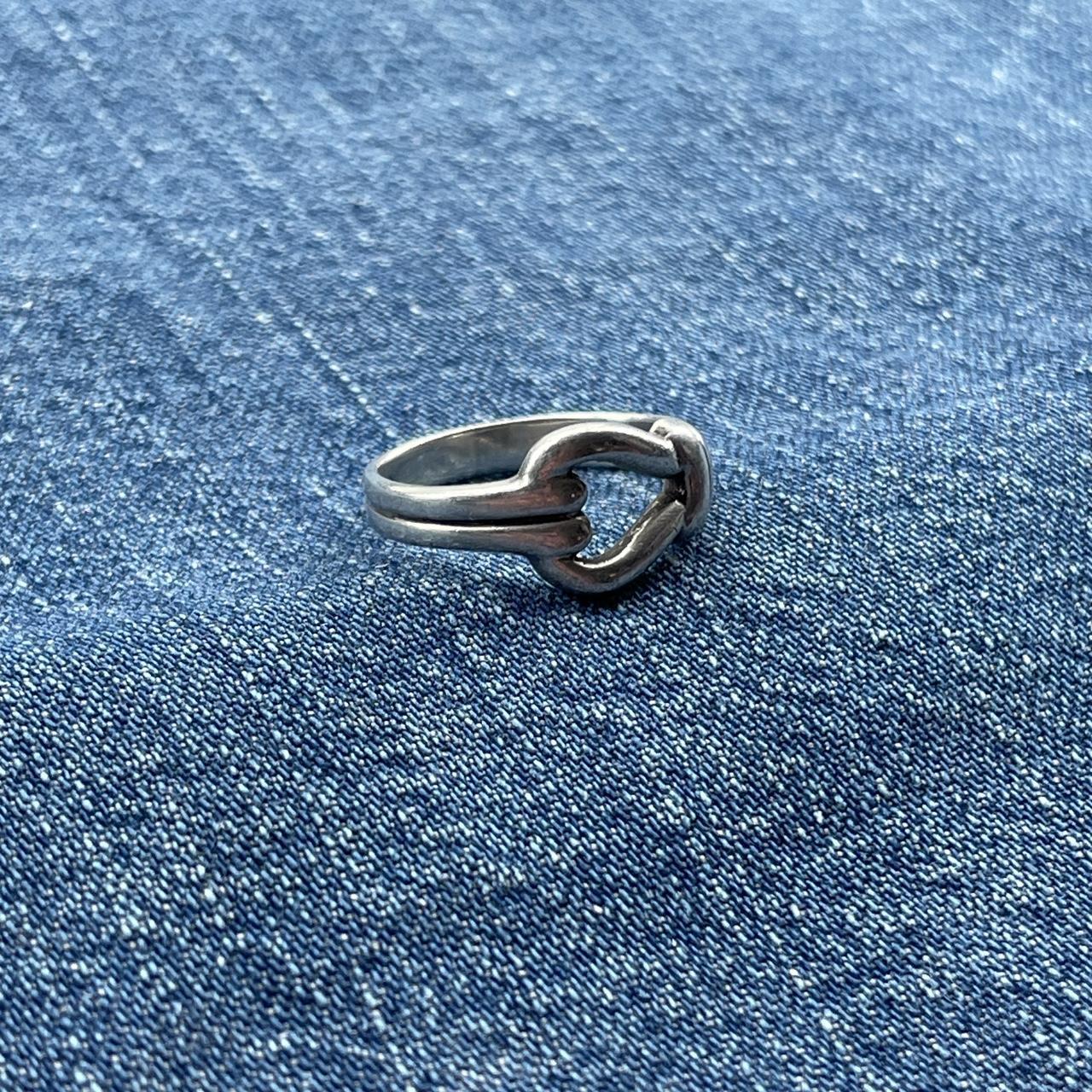 Vintage Sterling silver knot style ring