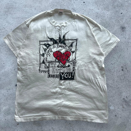 Vintage AIDS awareness T shirt