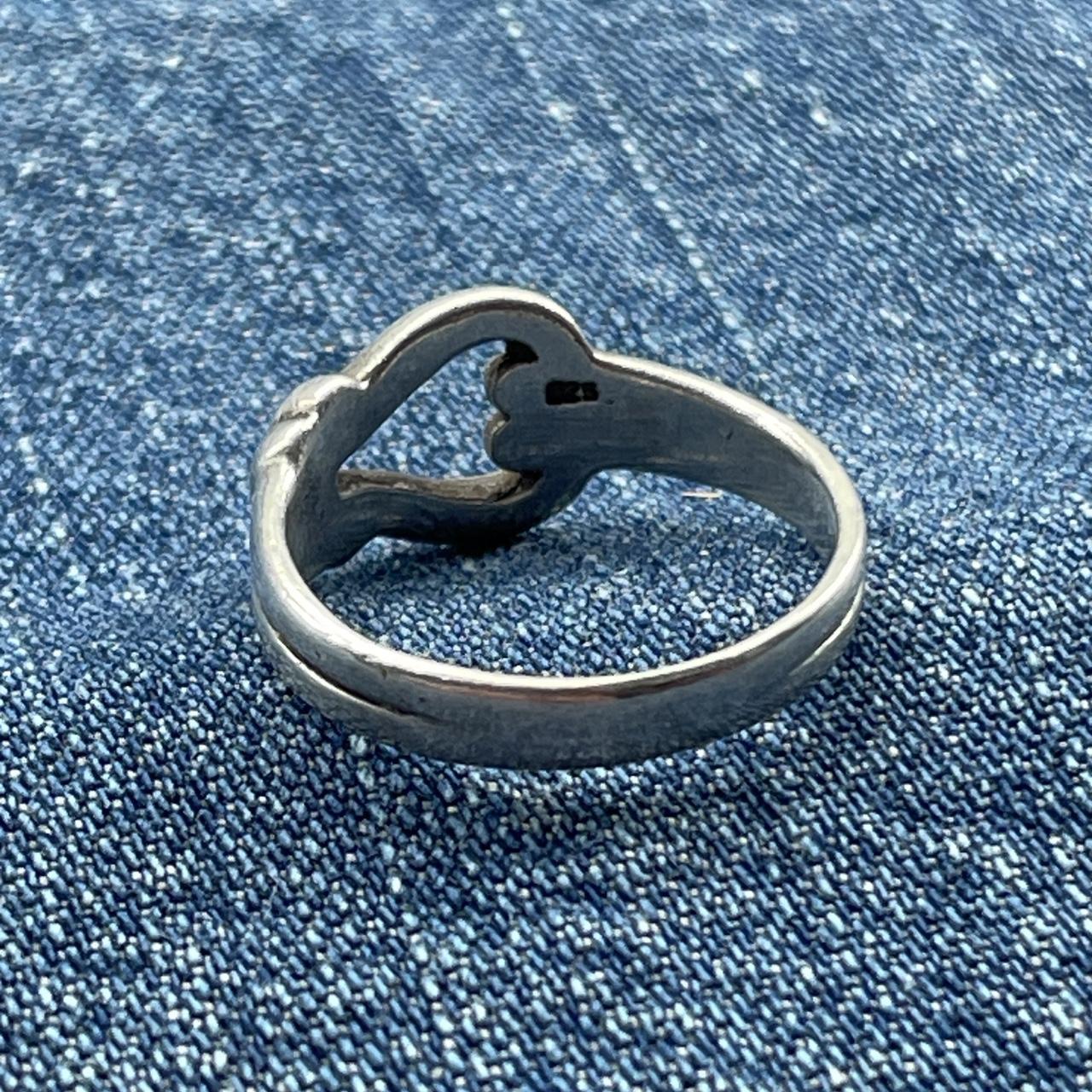 Vintage Sterling silver knot style ring